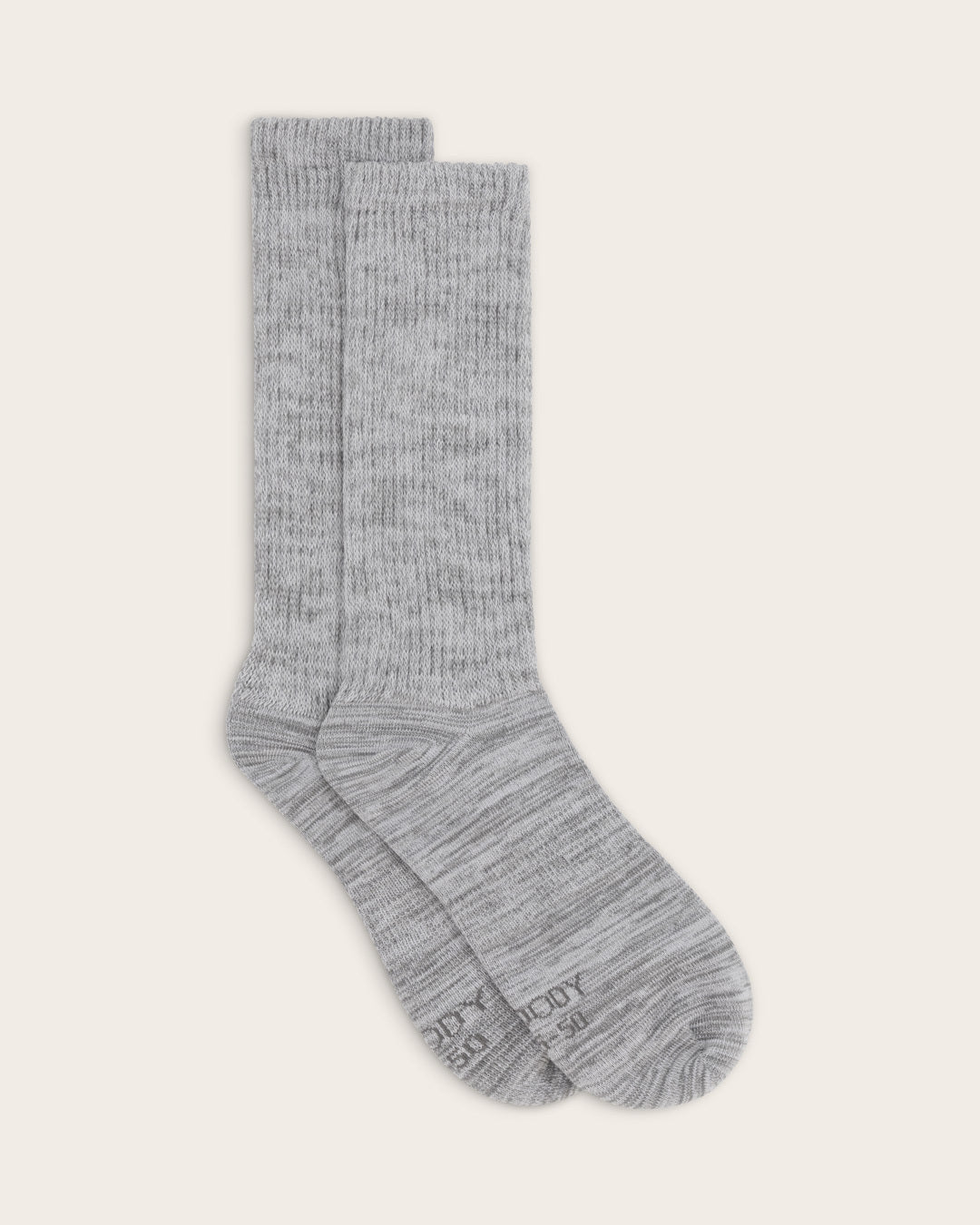 Slouch Socks - Light Grey Marl