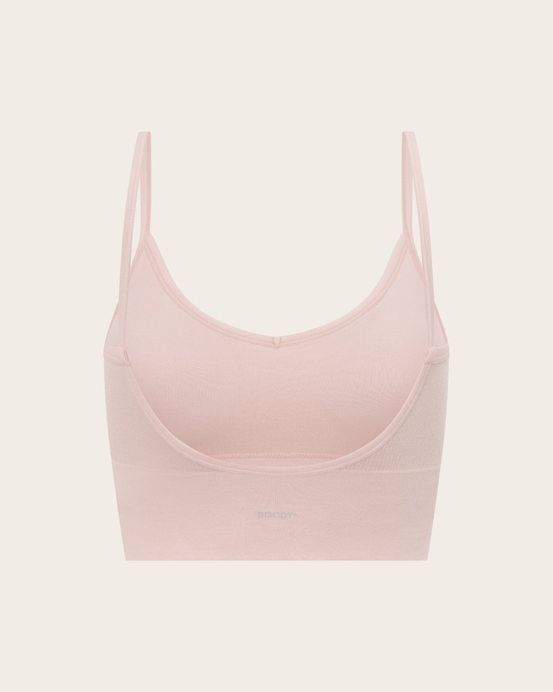LYOLYTE Ribbed Low Back Bralette - Powder Pink