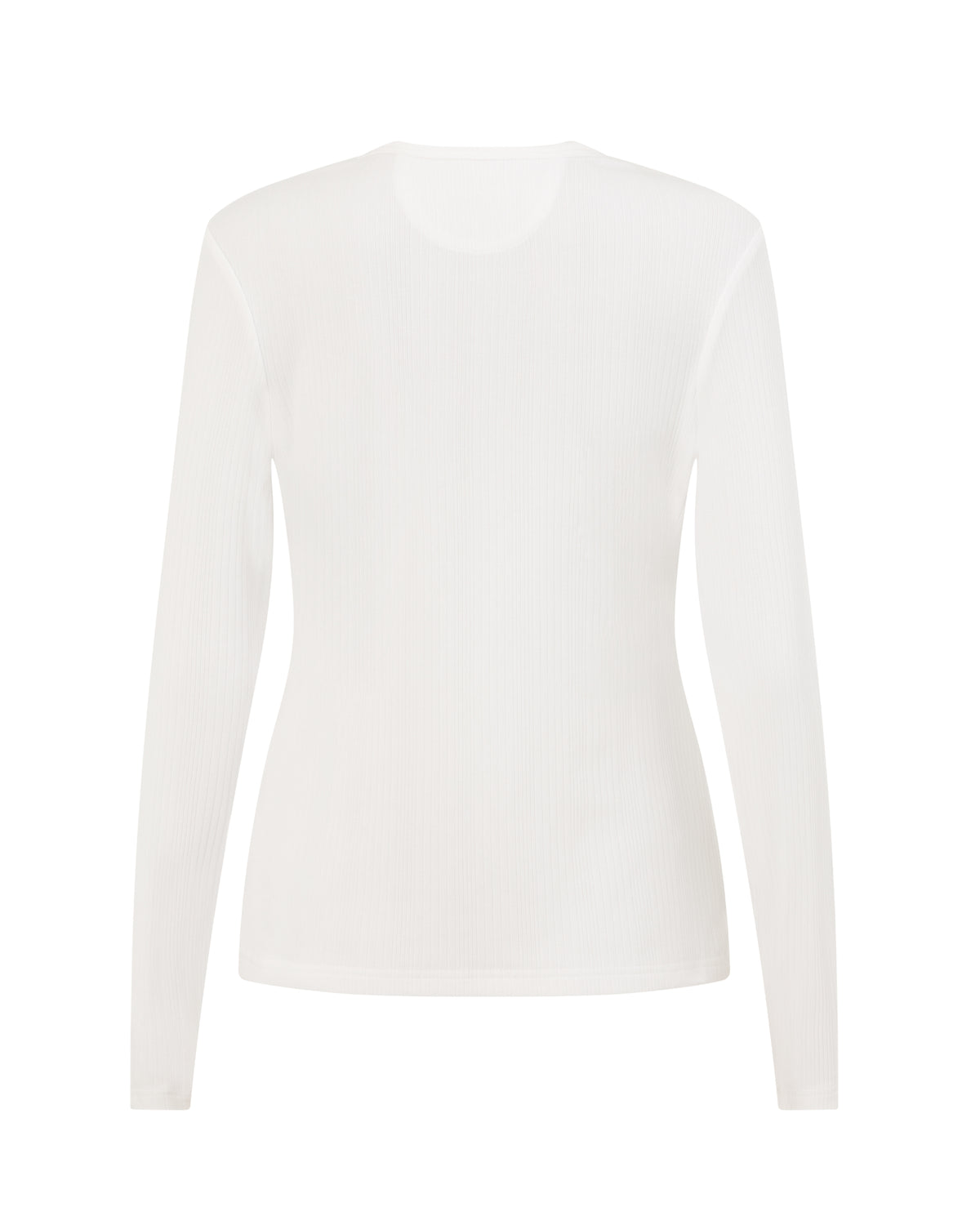 Long Sleeve Henley Top - Chalk White