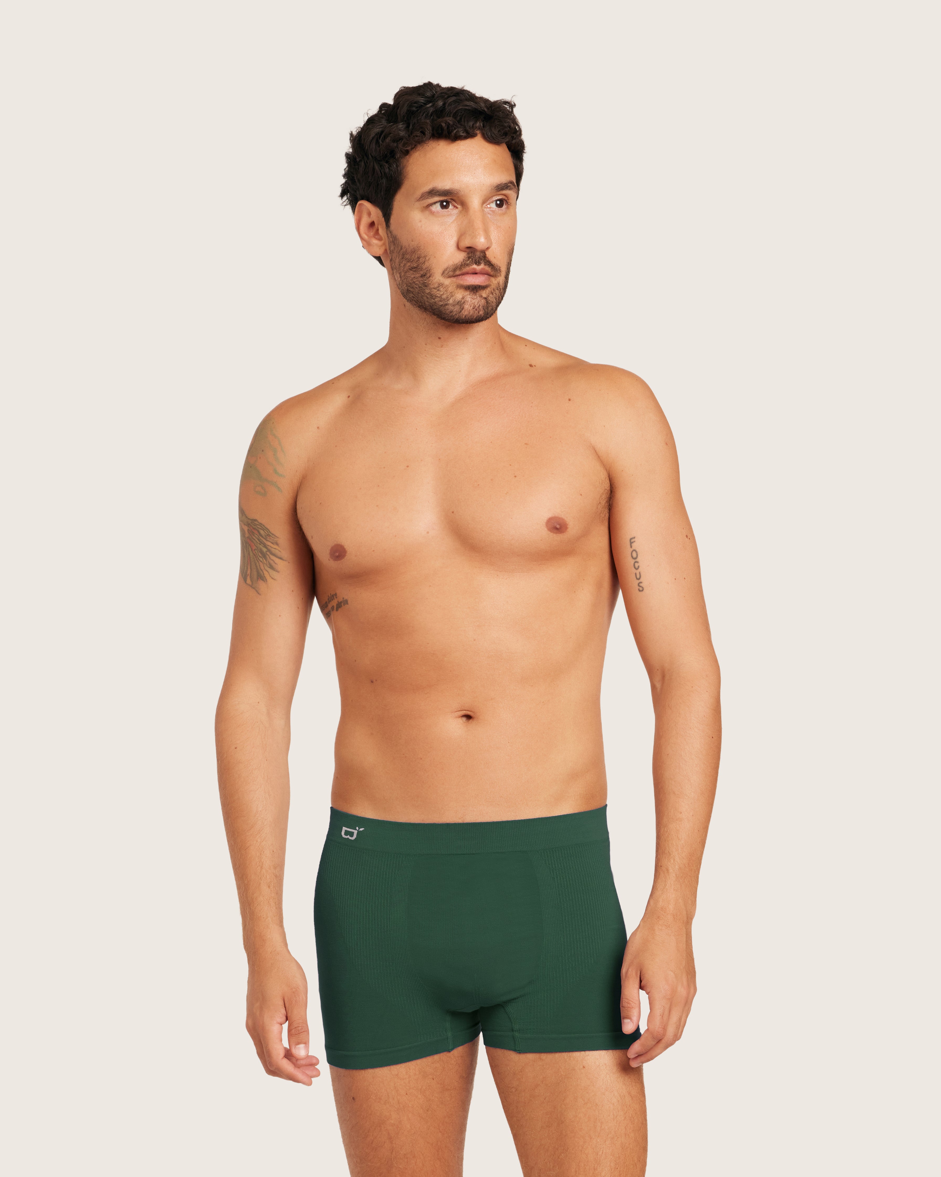 Men's Seamfree Boxer Briefs - Emerald Green