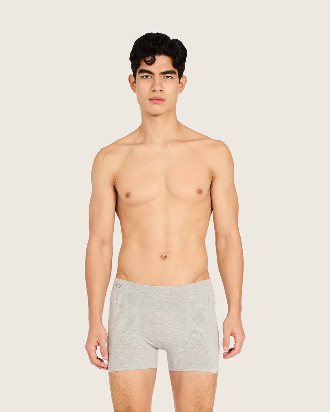 Men's Seamfree Boxer Briefs - Light Grey Marl