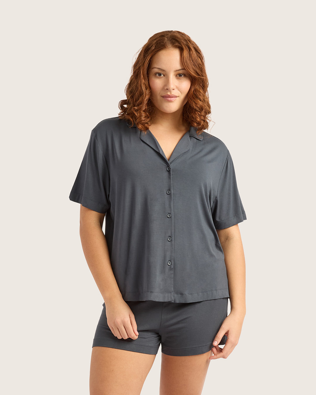 Goodnight Short Sleeve Sleep Shirt - Storm