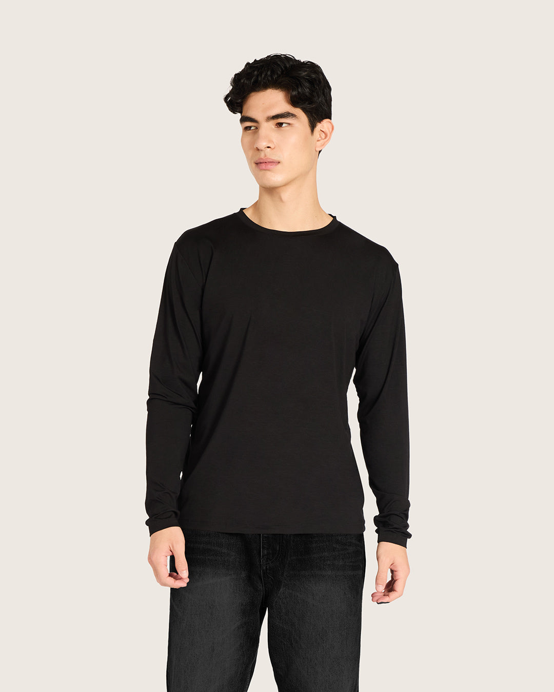 Men's Classic Long Sleeve T-Shirt - Black
