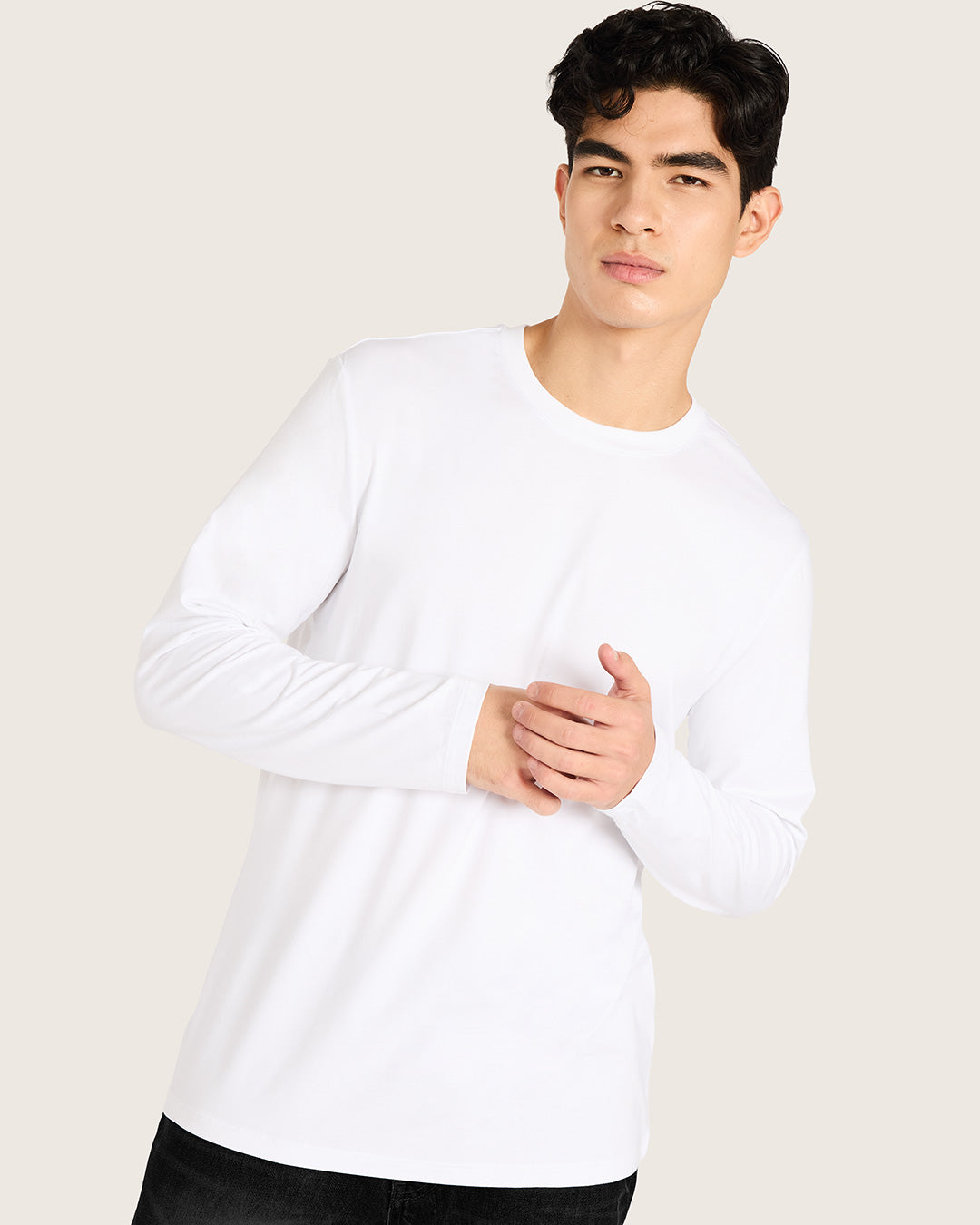 Men's Classic Long Sleeve T-Shirt - White