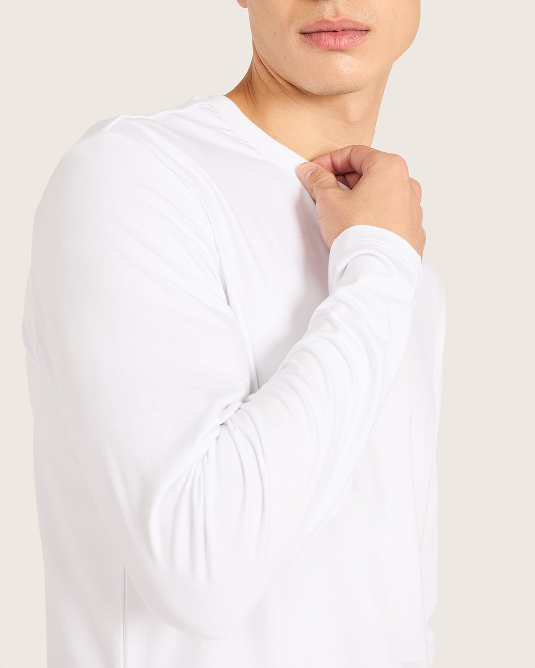 Men's Classic Long Sleeve T-Shirt - White