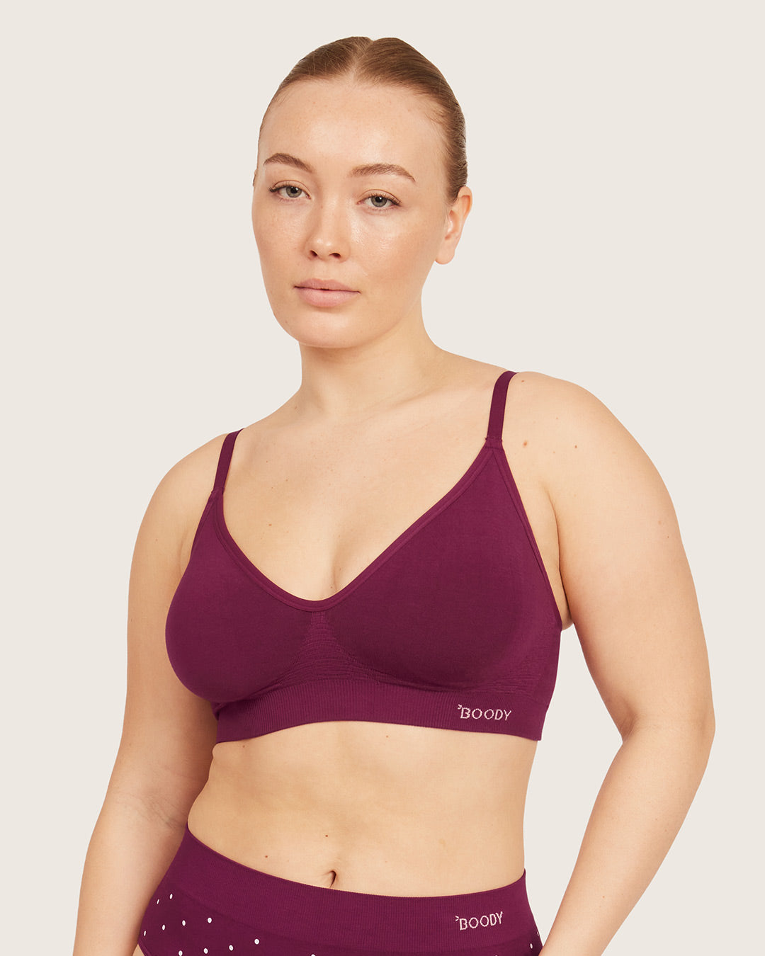 Wireless T-Shirt Bra - BCAM Dark Pink