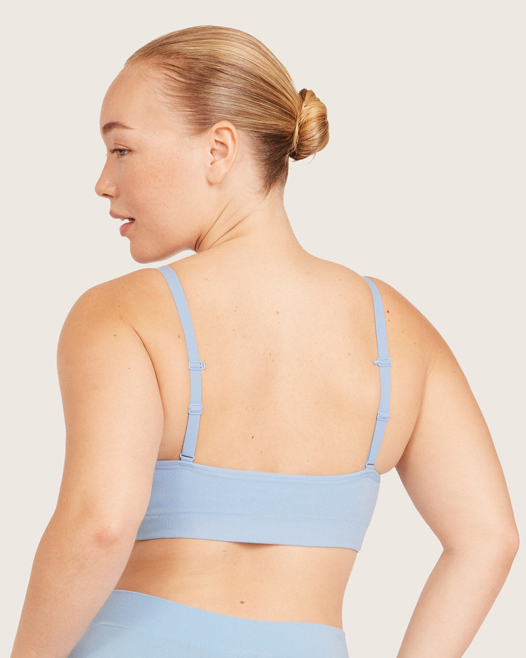 Wireless T-Shirt Bra - Sky Blue