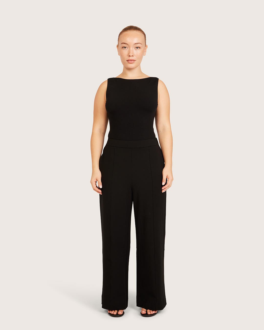 Relaxed Leg Pants - Short - Black