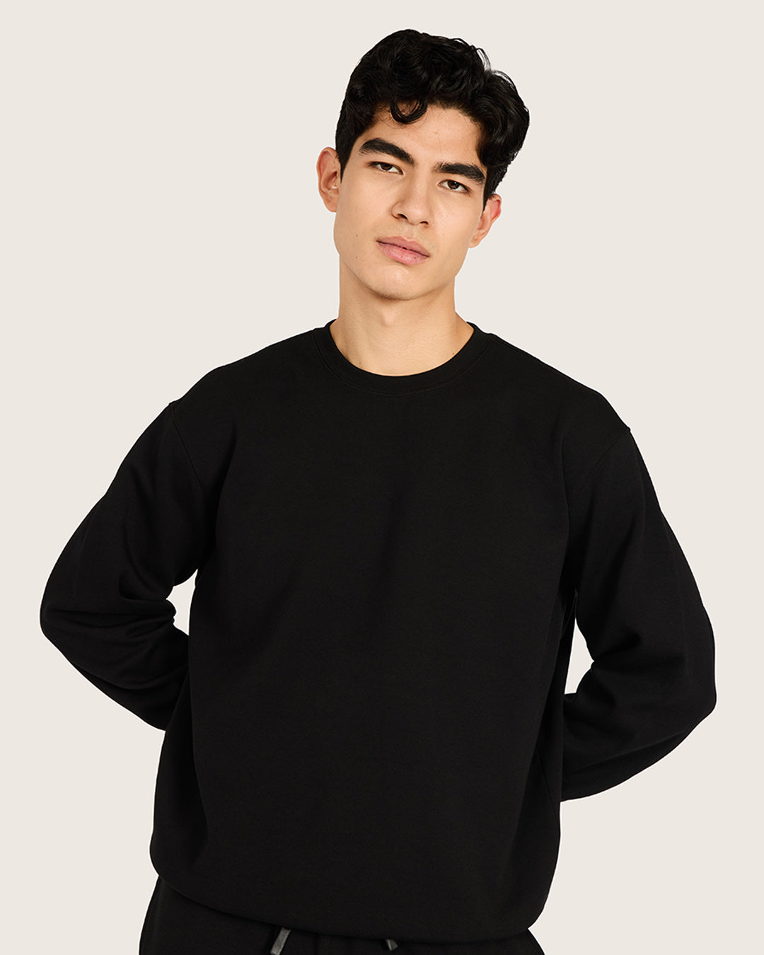 Men's Crew Neck Sweater - Black