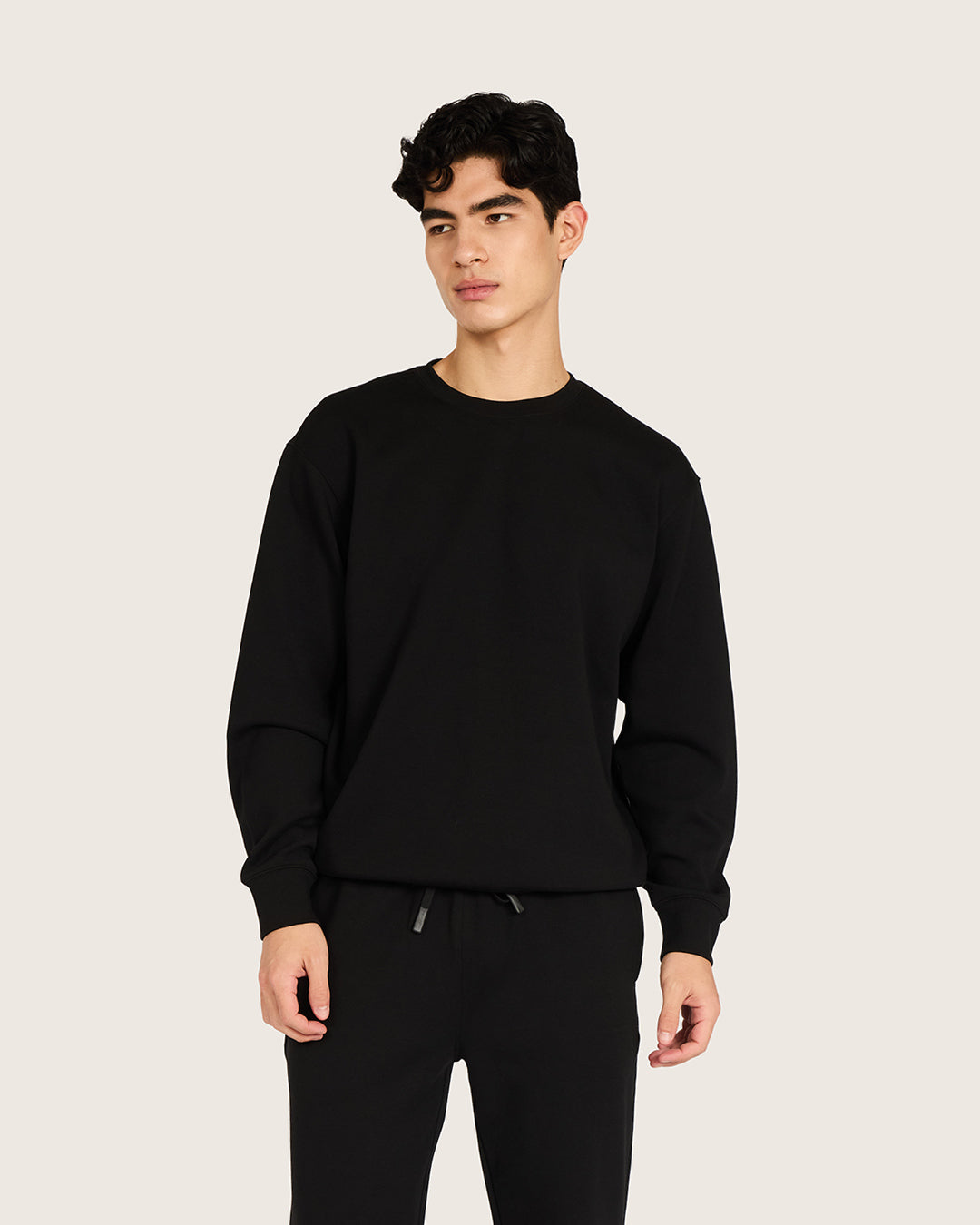Men's Crew Neck Sweater - Black