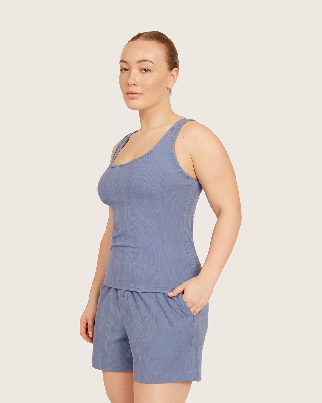 Lounge Tank Top - Steel Blue