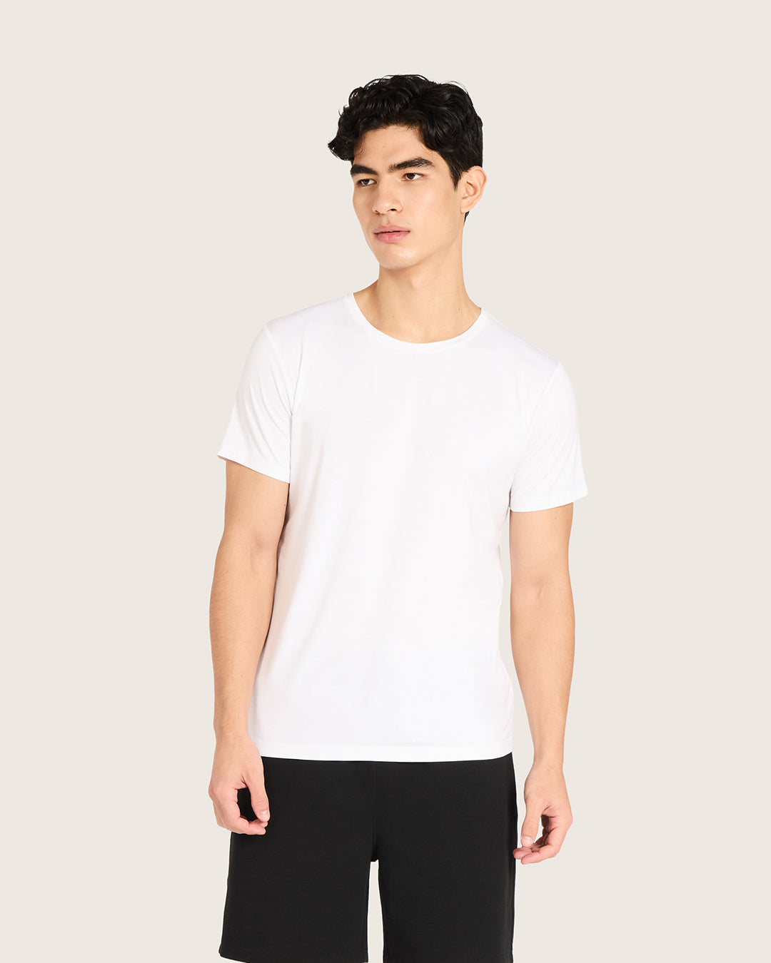 Men's Base Layer Crew Neck T-Shirt - White
