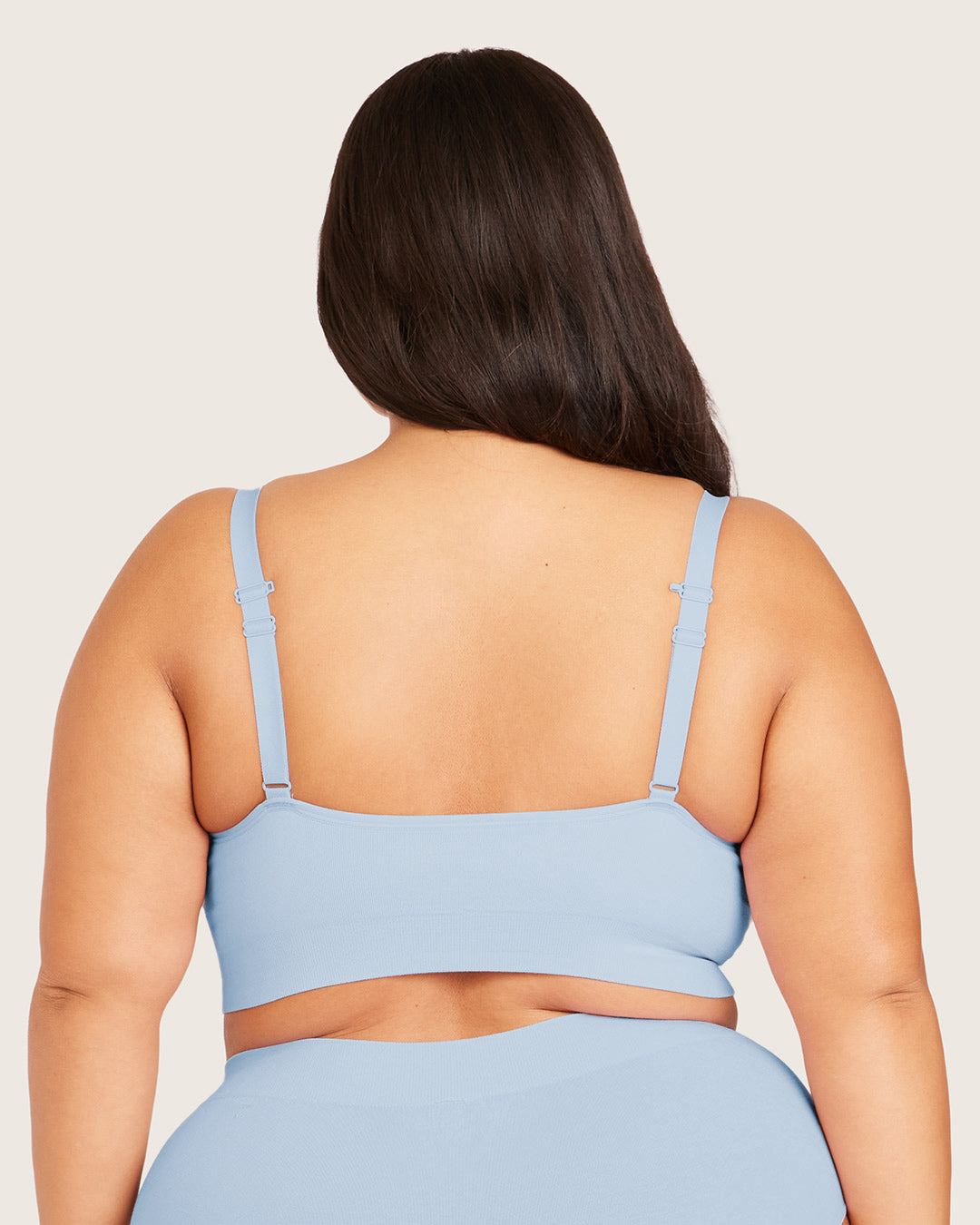 Wireless Full Bust T-Shirt Bra - Sky Blue