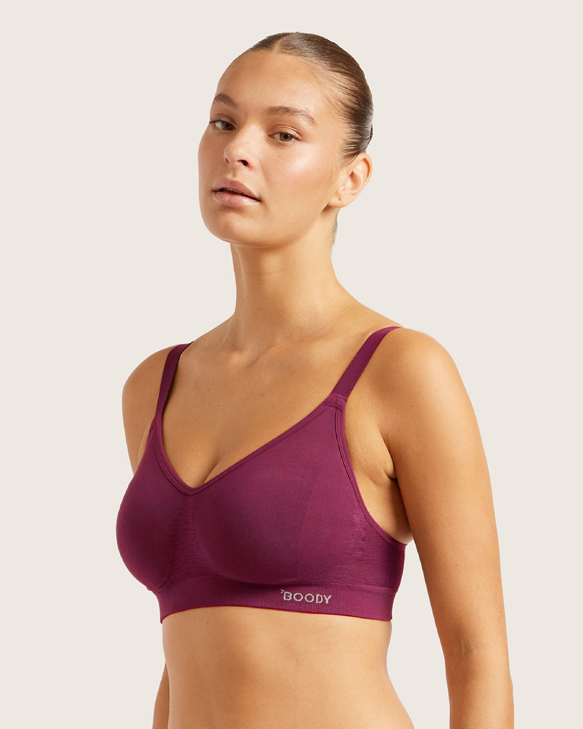 Wireless Full Bust T-Shirt Bra - BCAM Dark Pink