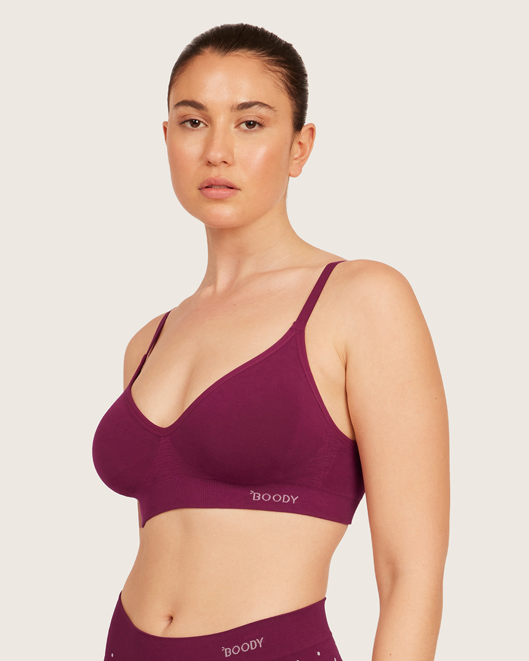 Wireless T-Shirt Bra - BCAM Dark Pink