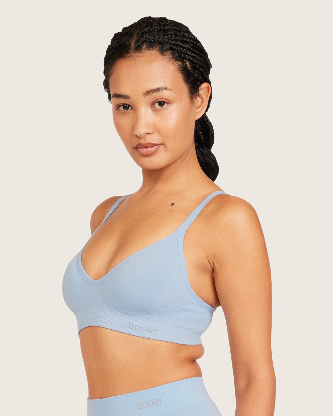 Wireless T-Shirt Bra - Sky Blue
