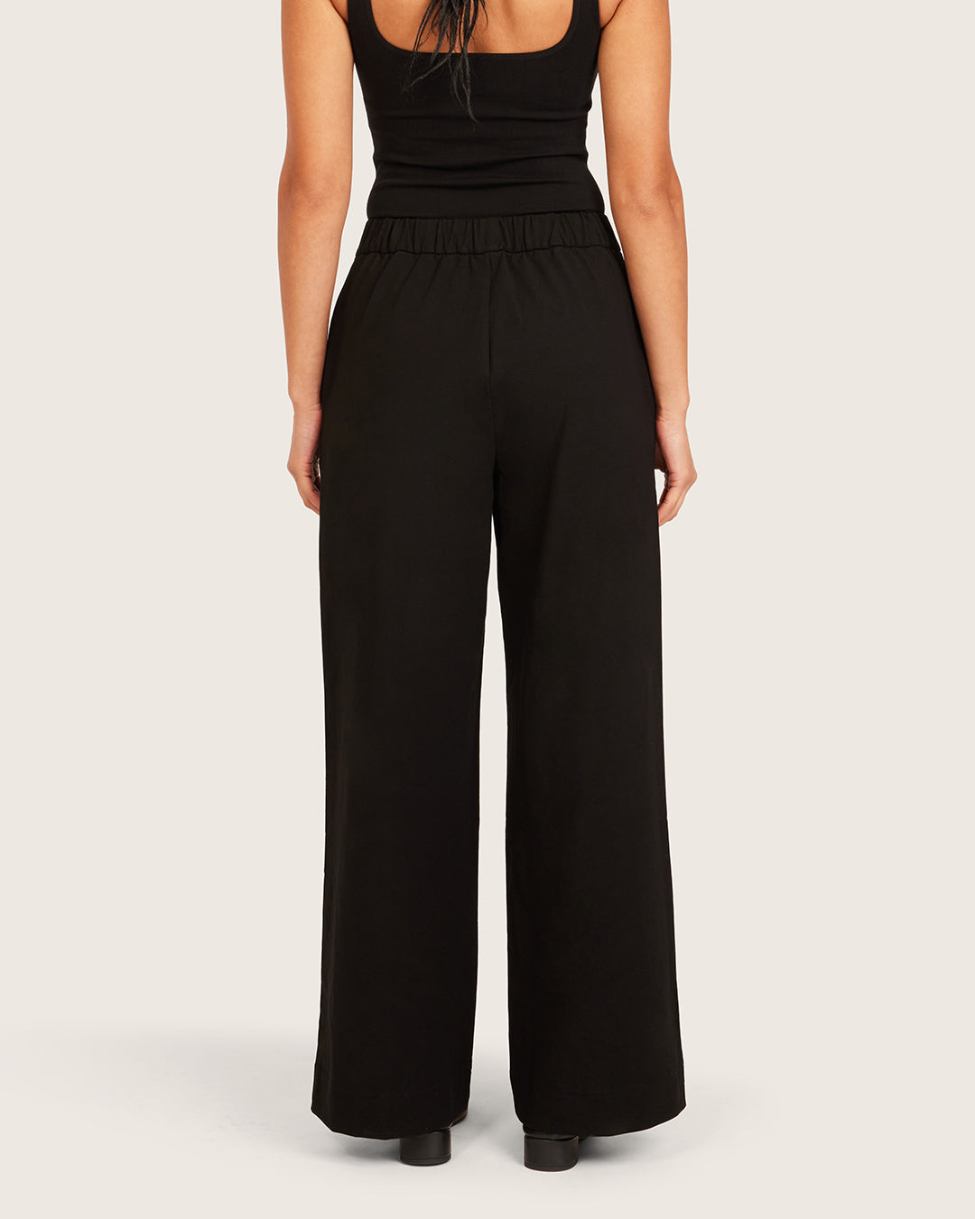 Relaxed Leg Pants - Short - Black