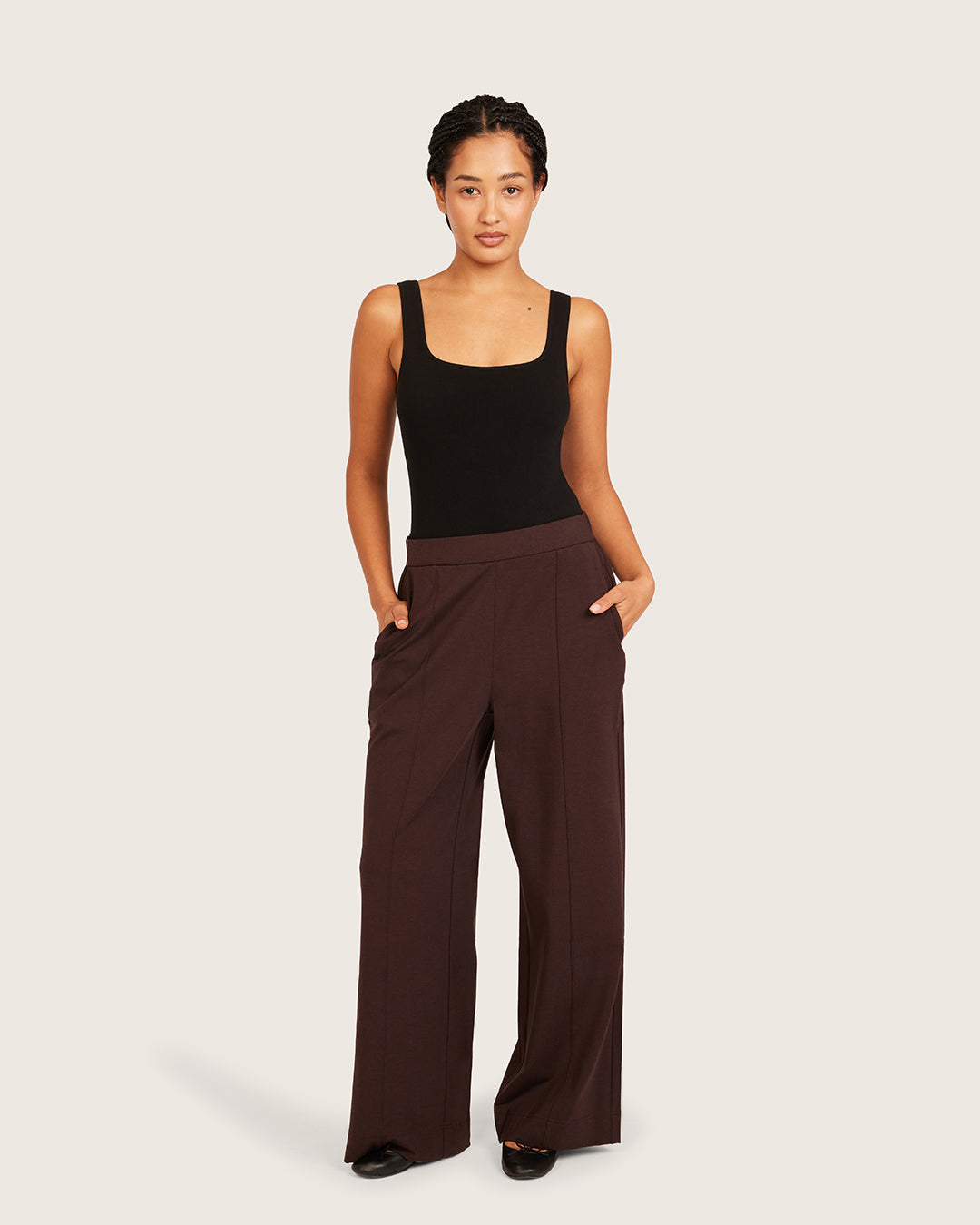 Relaxed Leg Pants - Short - Carob