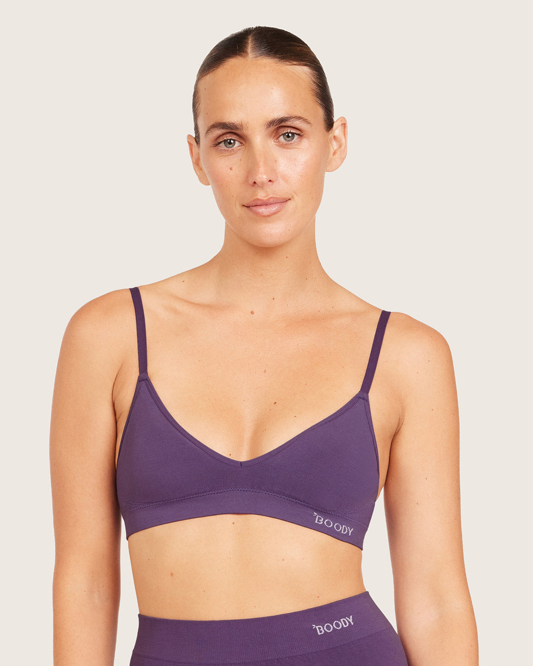Wireless T-Shirt Bralette - Amethyst