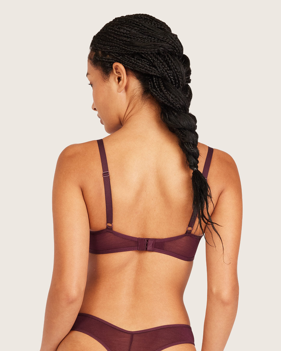 FreeMesh Plunge Bralette - Fig
