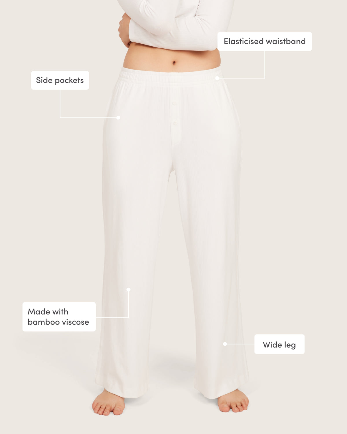 Lounge Pants - Chalk White