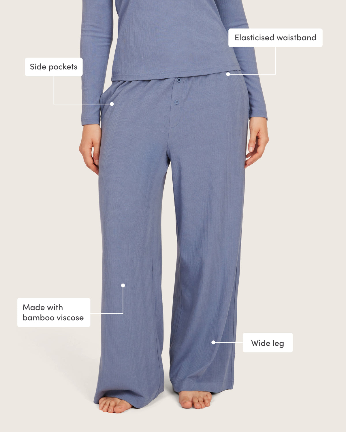 Lounge Pants - Steel Blue